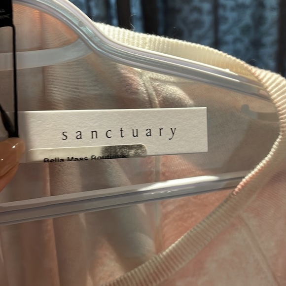 Sanctuary pink and white cloudy sweater new with tags medium - Picture 5 of 5